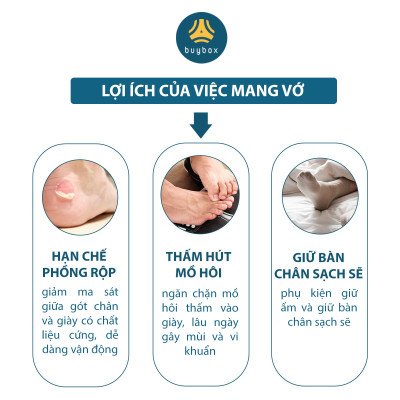 Vớ da mỏng mặt đế được làm bằng chất liệu cotton thoáng khí giúp chống trượt - BuyBox - BBPK249