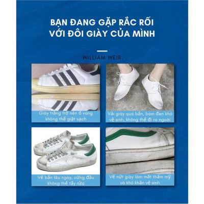 Chai xịt tạo bọt tuyết vệ sinh giày cao cấp, chai tẩy rửa giày không dùng nước 1 CHAI 200ml