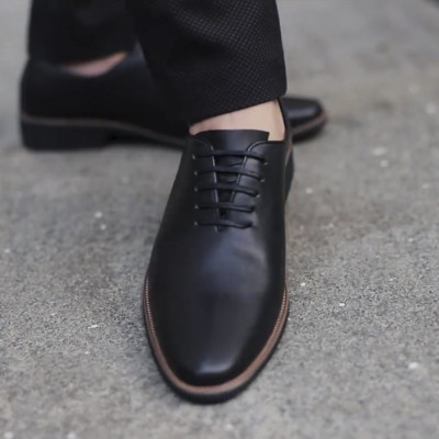 Giày tây nam đẹp da mềm mịn- Da bò- Đế diễu- Dây buộc- Mã CS03