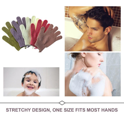 Bao tay tắm găng tay matxa tắm tẩy tế bào chết, tẩy da chết bông tắm giúp kỳ sạch bẩn trên da (nhiều màu) (Xả Rẻ Lấy 5*)