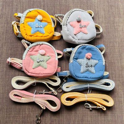 DÂY DẮT DÂY XÍCH BALO NGÔI SAO THÚ CƯNG DÀI 120CM TỪ 0.5-3KG DÀNH CHO THÚ CƯNG CHÓ MÈO