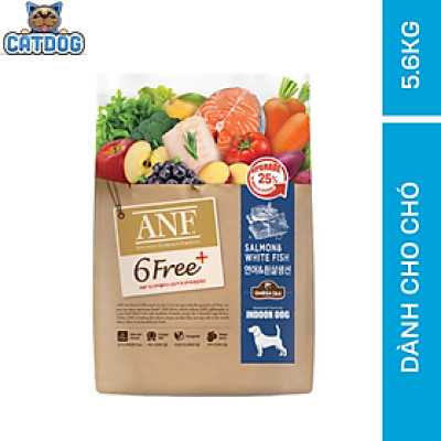 [DATE MỚI] Thức ăn hạt cho chó ANF 6FREE VỊ CÁ HỒI + CÁ TRẮNG 5.6KG nhập khẩu Hàn Quốc
