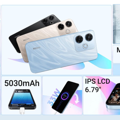 Điện thoại Xiaomi Redmi 13x 6GB/128GB Chip:MediaTek Helio G91,Màn hình 6.79inch - Hàng chính hãng