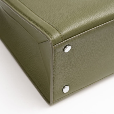 Túi xách nữ công sở Gence da bò Mill TX16 Green Bosco