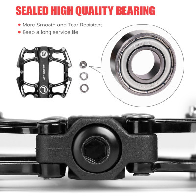 Bàn đạp LXB177 Nhôm hợp kim cho xe đạp leo núi chắc chắn, bền bỉ