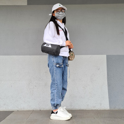 Túi đeo chéo nữ thời trang Hàn quốc chống thấm nước dạng trống tròn T1 BEE GEE