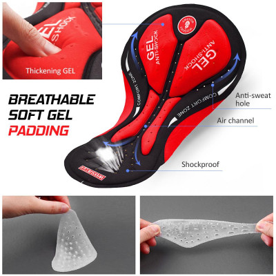 Quần đùi đạp xe được làm bằng vải cao cấp, thoáng khí, nhẹ và thoát ẩm, giúp bạn luôn mát mẻ và thoải mái