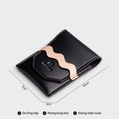 Ví Yuumy ( Thời trang nữ nắp gập cách điệu cỡ nhỏ - Ví móc khóa da Seasand YV81 )