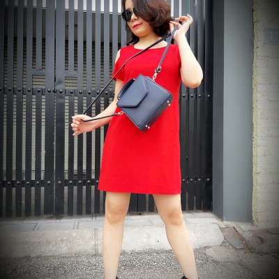 Túi hộp nhỏ đeo chéo phong cách trẻ trung