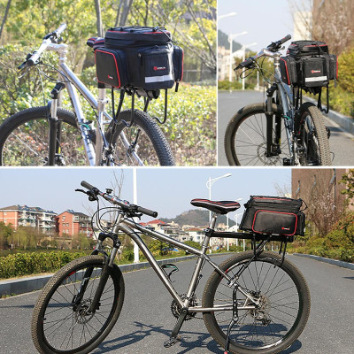 Wheel Up A3 Bike Trunk Bag Túi đựng xe đạp 25L Túi đựng xe đạp chống nước có nắp che mưa