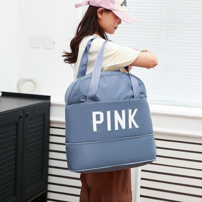 Túi Xách Du Lịch Cỡ Lớn 2 Tầng PINK, Túi Đa Năng Nam Nữ Sang Chảnh, Size To Đựng Nhiều Đồ - HÀNG CHÍNH HÃNG MINIIN