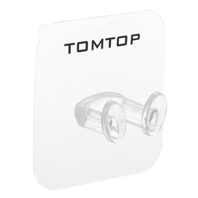 TOMTOP 2 cái Móc kết dính chắc chắn trong suốt bằng nhựa Superglue đỡ phích cắm không thấm nước