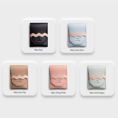 Ví Yuumy ( Thời trang nữ nắp gập cách điệu cỡ nhỏ - Ví móc khóa da Seasand YV81 )