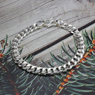 Lắc Tay Nam Kiểu Dây Đơn Bạc Ta Bạc Hiểu Minh LTN006