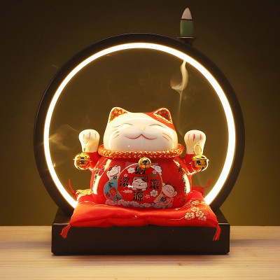 Mèo thần tài may mắn ,mèo lục lạc thu hút tài lộc có khe để tiền , kèm đệm cao để bàn hoặc làm quà tặng , trang trí bàn làm việc rất đẹp và ý nghĩa 