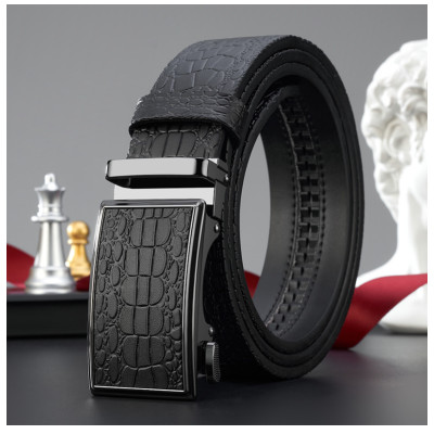 Thắt lưng nam da bò nguyên chất mặt khóa tự động hợp kim cao cấp