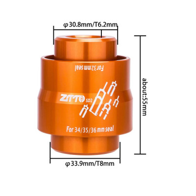 Ống trong của phuộc trước với thiết kế đa chức năng 4 trong 1, thích ứng với đường kính ngoài 32/34/35/36mm