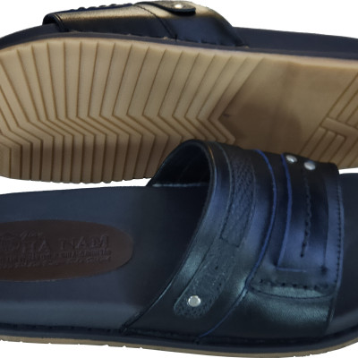 Dép Nam Quai Ngang Da Bò Thật HÀ NAM Cao Cấp DN271