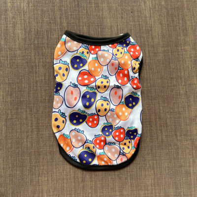 ÁO THUN BA LỖ DÂU TÂY THÔNG HƠI SIÊU DỄ THƯƠNG TỪ 1-5KG DÀNH CHO THÚ CƯNG CHÓ MÈO