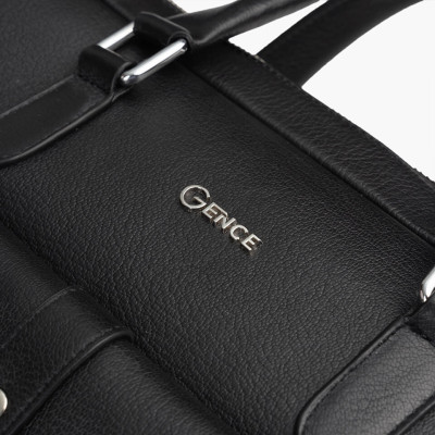 Túi Xách, Cặp Thời Trang Công Sở Nam Da Bò Alran Cao Cấp GCE12 Đen