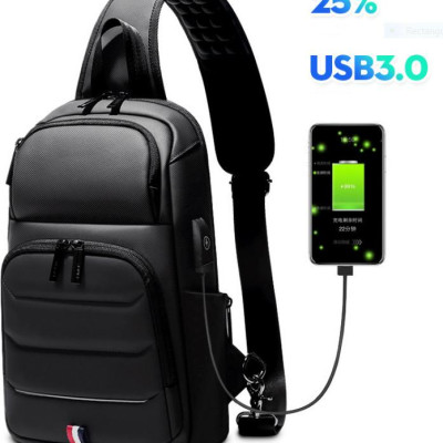 Túi đeo chéo đeo ngực nam thông minh đa chức năng thời trang cao cấp phong cách cá tính