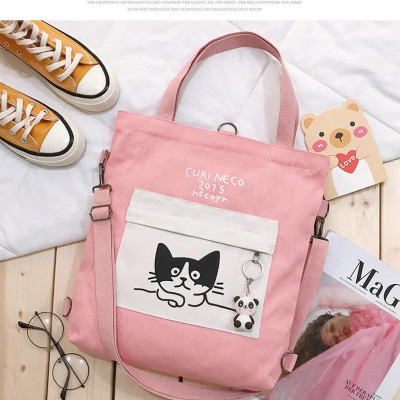 Túi Vải Tote Đeo Chéo XinhStore Hình Mèo