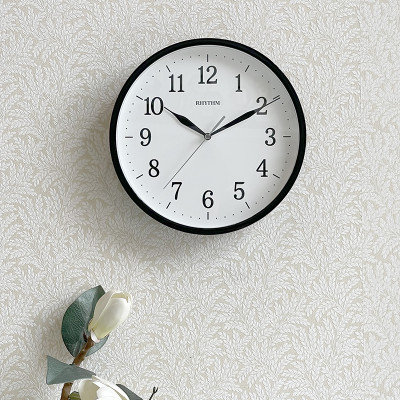 Đồng hồ Rhythm CMG622NR02- Kt 25.7 x 4.0cm, 520g, Vỏ nhựa. Dùng Pin.