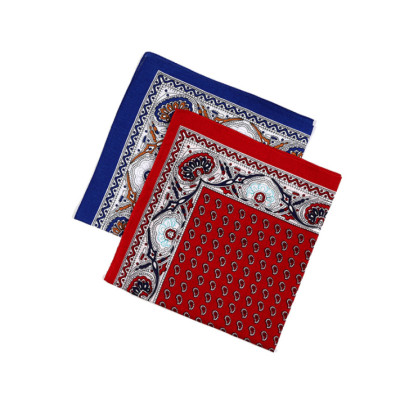 Khăn badana họa tiết vuông cá tính 54x54cm