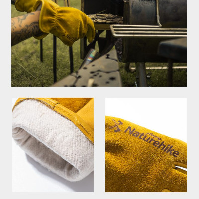 Găng tay da bò chống mòn, cách nhiệt phong cách Vintage NatureHike NH20FS041