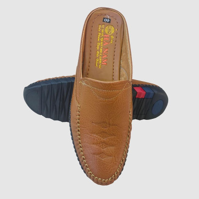 Dép Bít Mũi Nam HÀ NAM Da Bò Thật Cao Cấp GSB20124