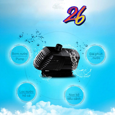 Máy bơm nước ATMAN AT3000 AT4000 AT5000 AT6000 AT8000 AT10000 lọc nước bể cá, bơm sinh hoạt, tiểu cảnh, đài phun nước cao cấp