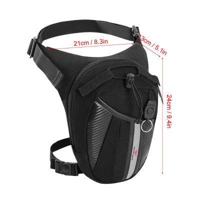 Túi đeo thắt lưng đeo vai chéo dành cho nam đi xe máy, xe đạp, leo núi