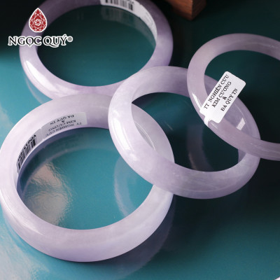 Vòng tay khối đá cẩm thạch hoa tử lan mệnh hỏa thổ - Ngọc Quý Gemstones