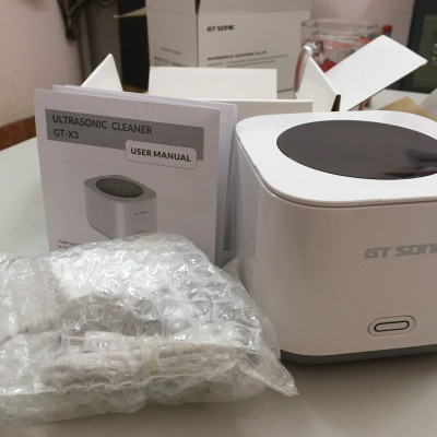 Máy rửa siêu âm mini GTsonic X3 – dung tích 180ml, công nghệ sóng siêu âm hiện đại, làm sạch sâu và loại bỏ bụi bẩn hiệu quả cho trang sức, kính mắt, đồng hồ, dụng cụ nha khoa, linh kiện điện tử – Hàng chính hãng