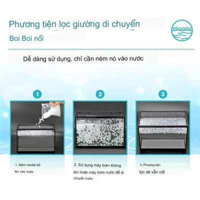 1KG Hạt Kaldnes LOẠI TO vật liệu lọc nước bể cá, tạo oxy hồ thủy sinh cao cấp 