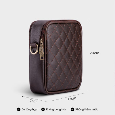 Túi Lata ( Thời trang nữ đi chơi size 17 - Túi đeo chéo da HN91 )