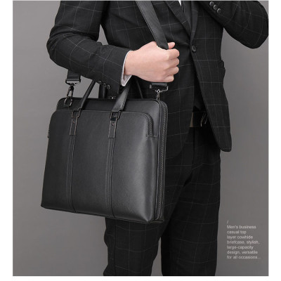 Cặp công sở nam da bò cao cấp BHM5019 Túi xách, cặp văn phòng, cặp giáo viên