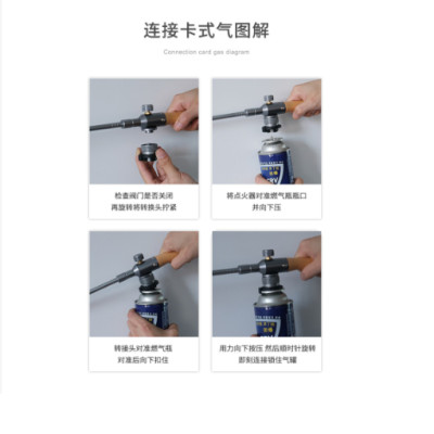 Đèn khò cán dẫn khí dài mạ Titanium đen Campingmoon BKMT-3955