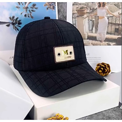 Nón kết, mũ lưỡi trai chữ M vải kaki phối lưới form chuẩn thời trang đường phố