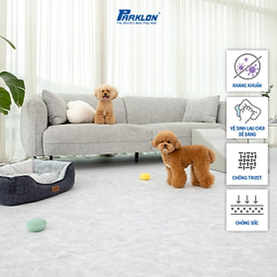 Thảm Thú Cưng Cao Cấp Parklon Hoa Văn Vân Đá Hoa Cương Vằn Chính Hãng Hàn Quốc (300x140x0.55)cm Chống Bụi Kháng Khuẩn Khử Mùi Chống Ồn Chống Trượt Chống Sốc (Pet Roll Mat-Crumble Marble)