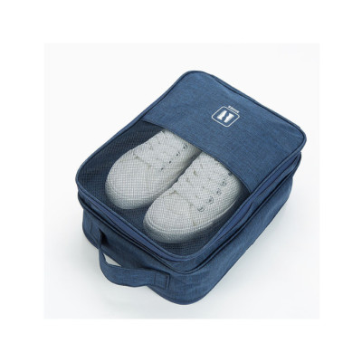 Túi Đựng Giày Dép Du Lịch KUNBE 3 Ngăn, Chất Liệu Chống Thấm Nước, Túi Để Giày Thể Thao Đa Năng Có Móc Gài Tay Kéo Vali Tiện Lợi - Hàng Loại 1 Dày Dặn