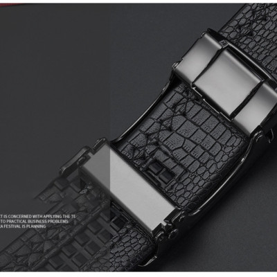 Thắt lưng nam da bò nguyên chất mặt khóa tự động hợp kim cao cấp