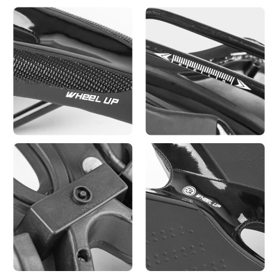 Yên xe đạp WHEEL UP mềm với sạc USB Đèn hậu cảnh báo, Đệm ghế thoáng khí cho Xe đạp đường trường MTB