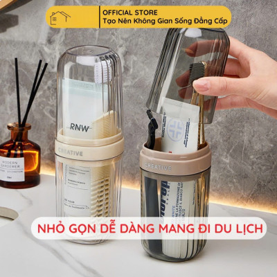 Hộp Đựng Bàn Chải Đánh Răng Đồ Dùng Du Lịch (Cao Cấp) - Hôp Đựng Kem Đánh Răng Du Lịch Phượt Dã Ngoại Văn Phòng