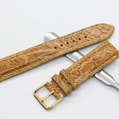 dây da đồng hồ, dây đồng hồ da chân đà điểu dành cho mọi đồng hồ hoàn thiện thủ công,kèm khóa cao cấp