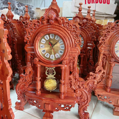 Đồng Hồ Để Bàn Gỗ Hương Thương Hiệu TOKDODO