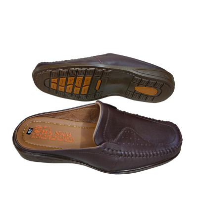 Dép Bít Mũi Nam HÀ NAM Da Bò Thật Cao Cấp GSB20151