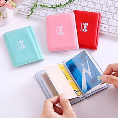 Ví bóp mini đựng căn cước, thẻ ATM, xe buýt kiểu hình nơ xinh xắn dễ thương - bóp để thẻ, nhỏ gọn dễ dàng bỏ túi