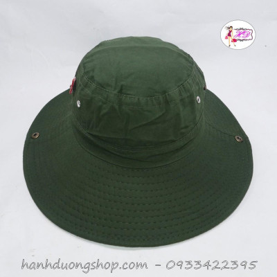 Nón tai bèo, nón bo nam, nón lính mùa hè xanh vành rộng, chống nắng tốt - NBN01