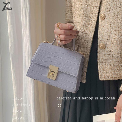 Túi cầm tay nữ Micocah 2021 thiết kế dáng vuông, có dây đeo chéo đơn giản (NSE490) (M401)